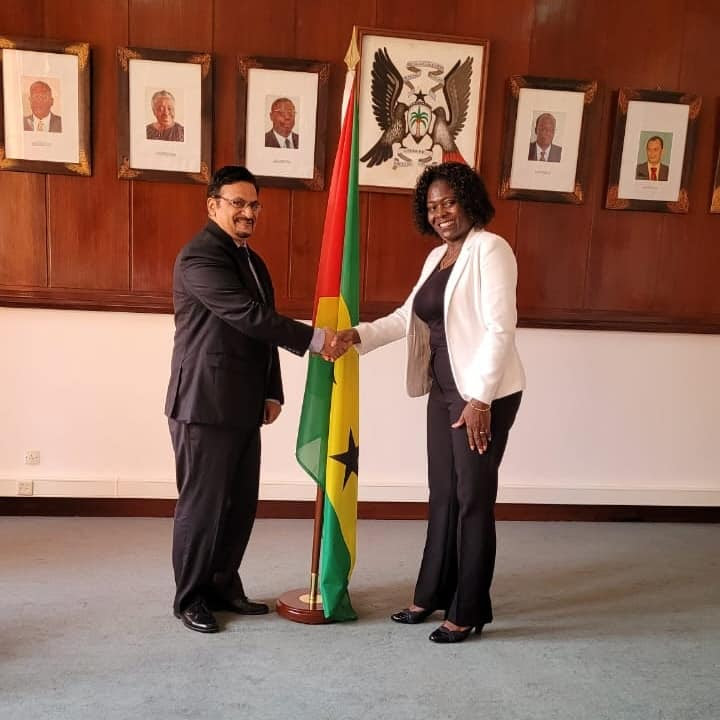 Ambassador met the President of the National Assembly (Parliament) of the Republic of Sao Tome and Principe on 30 November